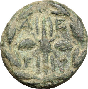 reverse: Elis-Olimpia. AE, 146-43 BC