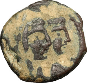 obverse: Nabatea.  Aretas IV (9 BC - 40 AD).. AE, Petra mint, 9 BC - 40 AD
