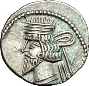 obverse: Kings of Parthia.  Vologases III (105-147).. AR Drachm, Ecbatana mint, 111-146