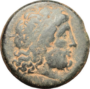 obverse: Egypt, Ptolemaic Kingdom.  Ptolemy II Philadelphos (285-246 BC).. AE 28 mm, Alexandria mint, 285-246 BC