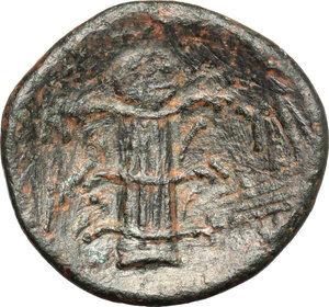 reverse: Kyrenaica, Kyrene. AE, after 275 BC