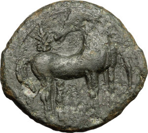 reverse: Zeugitania, Carthage. AE, 221-210 BC