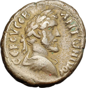 obverse: Egypt.  Antoninus Pius (138-161).. AE Tetradrachm, Alexandria mint, 149-150