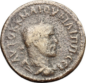 obverse: Philip I (244-249).. AE, Commagene, Samosata mint, 244-249