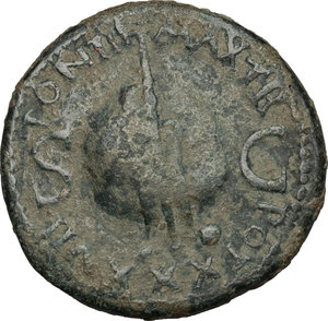reverse: Tiberius (14-37).. AE As, 35-36