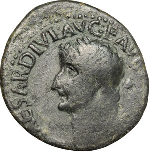 obverse: Tiberius (14-37).. AE As, 36-37