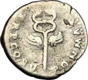 reverse: Vespasian (69-79).. AR Denarius, Ephesus mint, 76 AD