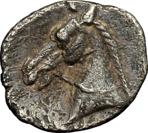 reverse: Southern Apulia, Tarentum. AR Hemilitron, 325-280 BC