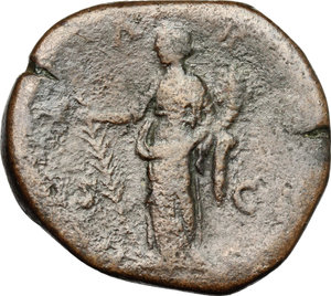 reverse: Lucilla, wife of Lucius Verus (died 183 AD).. AE Sestertius, 164-169