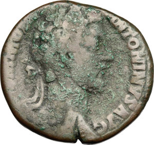 obverse: Commodus (177-193).. AE Sestertius, 182 or 183 AD
