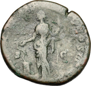 reverse: Commodus (177-193).. AE Sestertius, 182 or 183 AD