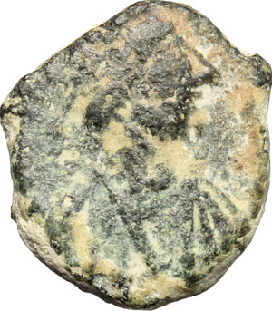 obverse: Vandals in North Africa. Gunthamund (484-496).. AE Nummus, 484-496