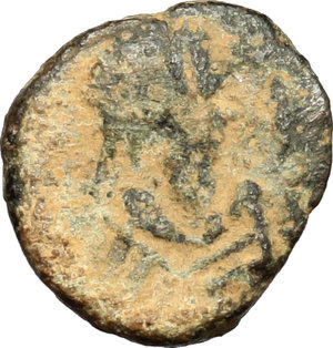 obverse: Visigoths (?). AE Nummus, Spain,  c. 6th century