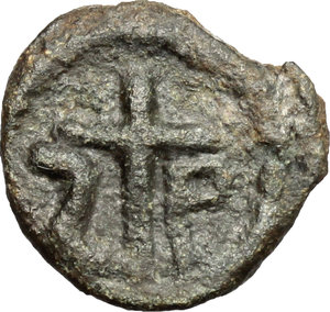 reverse: Visigoths.. AE, Spain, Hispalis mint, 7th century