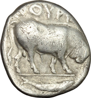 reverse: Southern Lucania, Thurium. AR Stater, c. 443-400 BC