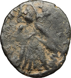 obverse: Islamic pre-reform coinage. Abd al-Malik (685-705).. AE, Hims mint, 685-705