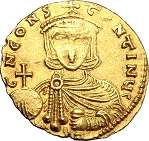 obverse: Constantine V (741-775).. Av Solidus, Constantinople mint, 741-775