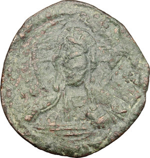 obverse: Romanus IV (1068-1071).. AE Follis, Constantinople mint, 1068-1071