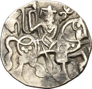 reverse: Afghanistan.  In the name of Samanta Deva.. AR Jital, Kabul mint, 850-1000