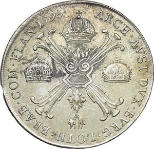 reverse: Austria.  Franz II/I (1792-1805-1835).. Ar Kronentaler, Vienna mint, 1795
