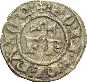 obverse: Italy..  Federico II (1197-1250).. BI Denar, Brindisi mint, 1248