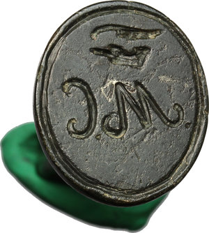 reverse: AE Seal with the monogram MC, 19-20th century