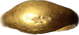 obverse: Children s gold ring.  Roman period, I-II century AD.  17 mm / 13 mm.  2.32 g