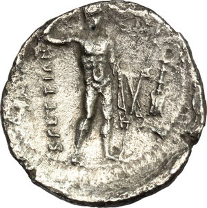 reverse: Bruttium, The Brettii. AR Drachm, c. 216-214 BC