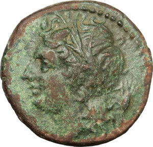 obverse: Bruttium, The Brettii. AE Quarter, 214-211 BC