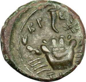 reverse: Bruttium, The Brettii. AE Quarter, 214-211 BC