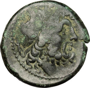 obverse: Bruttium, The Brettii. AE Unit (Drachm), c. 211-208 BC. Fourth coinage
