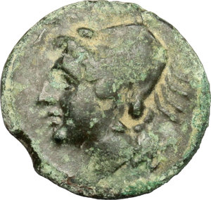 obverse: Bruttium, Brettii. AE quarter, ca. 215-205 BC