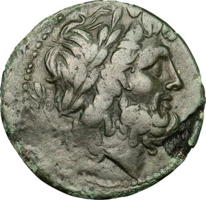 obverse: Bruttium, Brettii. AE Unit, 211-208 BC