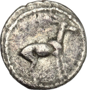 reverse: Bruttium, Kaulonia. AR 1/6 Stater, 475-425 BC