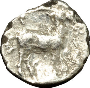 reverse: Bruttium, Kaulonia. AR Diobol, 425-420 BC