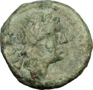 obverse: Bruttium, Kaulonia. AE, 400-388 BC