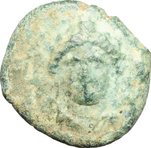 obverse: Bruttium, Laus. AE, 350-300 BC