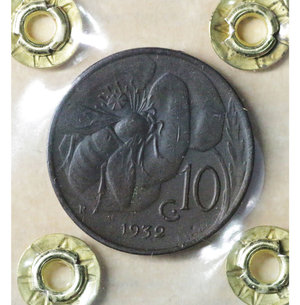 reverse: Vittorio Emanuele III. 10 Cent. 1932 SPL