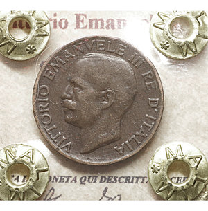 obverse: Vittorio Emanuele III. 5 Cent. 1927. qSPL PERIZIATA