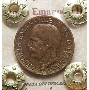 obverse: Vittorio Emanuele III. 5 Cent. 1936. SPL PERIZIATA