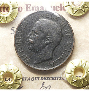 obverse: Vittorio Emanuele III. 5 Cent. 1921. BB. PERIZIATA