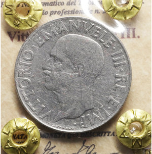 obverse: Vittorio Emanuele III. 1 Lira Impero 1940. BB. Periziata