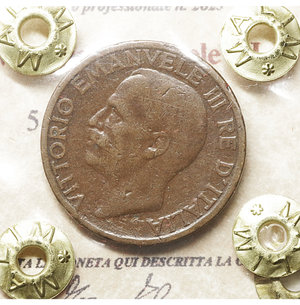 obverse: Vittorio Emanuele III. 5 Centesimi 1921. BB. Periziata