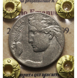 obverse: Vittorio Emanuele III. 20 Centesimi 1909. BB+ . Periziata