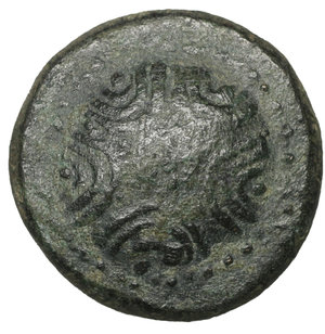obverse: Lydia. Philadelphia. 100-14 BC. Bronze. 5.25 gr. – 16.0 mm. O:\ Macedonian shield with star on boss. R:\ ΦIΛAΔEΛΦEΩN. Thunderbolt within wreath; above and below, monogram. Imhoof LS 5. XF