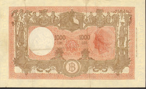 reverse: Italia - 1000 lire - 19/5/1947 - GIGANTE BI 51G