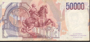 reverse: Italia 50000 lire 1984 SPL