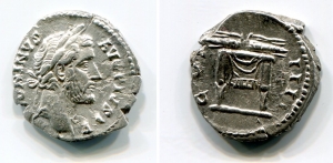 obverse: ANTONINO PIO (138-161), Roma. AR Denarius (3,12 gr. - 18 mm.). R.\: COS IIII, trono con fulmine. RIC 137. C. 345. qSPL. NC.