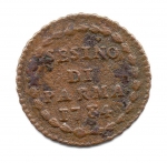 reverse: Ducato di PARMA, PIACENZA e GUASTALLA. Ferdinando I. 1765-1802. 1 Sesino 1786. Cu. 