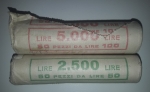 reverse: Italia. Lotto 02 Rotolini con Lire 50  e 100 del 1981. Vedi foto per dettagli. 